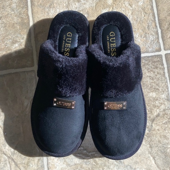 GUESS Sandley Shearling Slippers - Picture 1 of 6